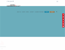 Tablet Screenshot of estorilconferences.com